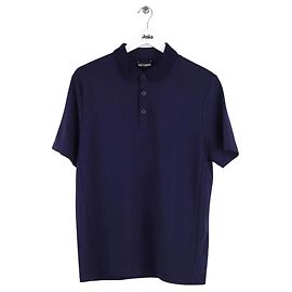 Raf Simons Polohemd aus Viskose in Blau Blau