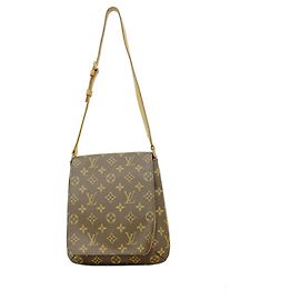Louis Vuitton Monogram Musette Salsa Short Strap Shoulder Bag Brown