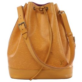 Borsa a tracolla Louis Vuitton Noe in pelle Epi Gialla Rosso