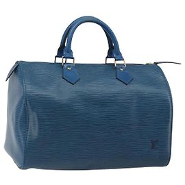 Louis Vuitton Speedy Epi Leather 30 Blue