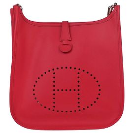 Hermès Hermes Evelyne Tasche Gen III Epsom PM Rot