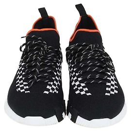 Hermès Hermes Black, White Knit Fabric Braided Bolduc Flex Slip-on Sneaker Schwarz Weiß