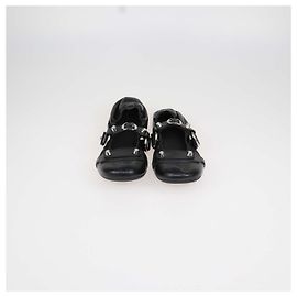 Bailarinas City de piel negra Balenciaga Negro