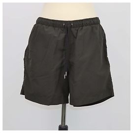 Hermès Hermes Dark Green Nylon Long Swim Trunk Dark green