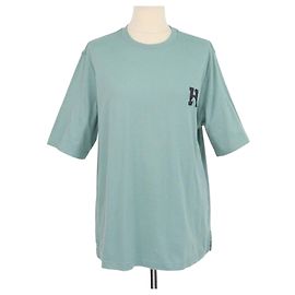 Hermès T-shirt girocollo Hermes Celadon Cotton H Cheval Verde