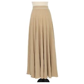 Jupe Maxi Luciole en mélange de cachemire marron clair Loro Piana Marron clair