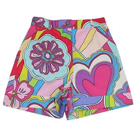 Pantaloncini stampati in cotone multicolore Dolce & Gabbana Multicolore