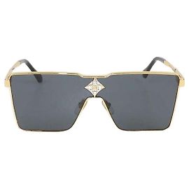 Óculos de sol Louis Vuitton Gold, Black Cyclone Metal Dourado