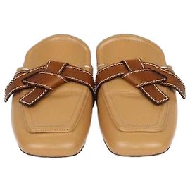 Loewe Mules flat Gate in pelle Tan Alaia Marrone