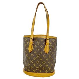 Sac cabas Louis Vuitton Monogram Bucket PM Marron