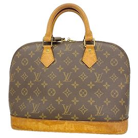 Borsa a mano Louis Vuitton Alma Monogram Marrone