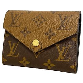 Louis Vuitton Tri-fold Geldbörse Braun
