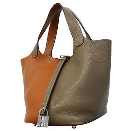 Hermès Hermes Picotin Lock Casaque PM Handtasche Golden Taupe