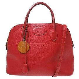 Hermès Hermes Bolide Clemence 35 Rouge