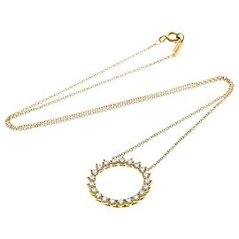 Tiffany & Co. Open Circle Pendant 18K Rose Gold with Diamonds Golden