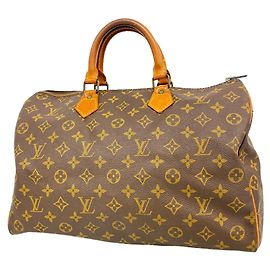 mala Louis Vuitton Monogram Speedy 35 Marrom