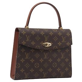 Louis Vuitton Malesherbes Monogram Canvas Castaño
