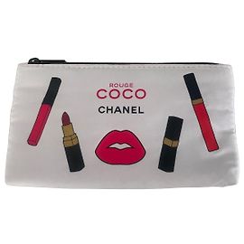 Chanel Rouge Coco Clutch Preto Branco Vermelho