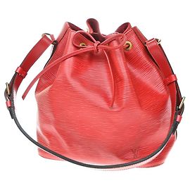 Louis Vuitton Petit Noe Epi Leather Medium Rosso