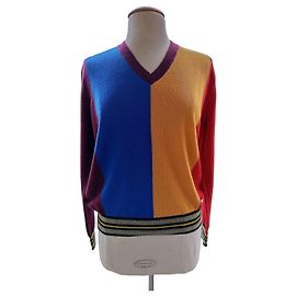 Marni Color-block Pullover aus Wolle und Kaschmir Mehrfarben