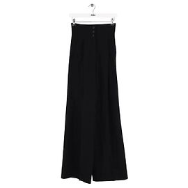Yves Saint Laurent Pantaloni larghi neri Nero