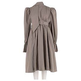 Balenciaga Trenchcoat aus Baumwolle grau Grau