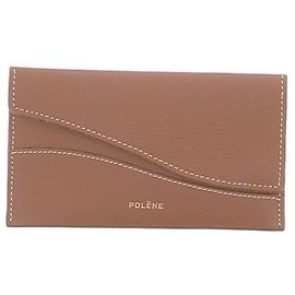 Polène Geldbörse aus braunem Leder Braun