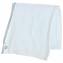 Hermès Hermes Naoshima Cotton Shawl White