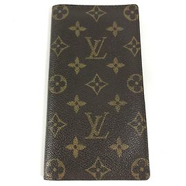 Portafoglio Long Bill Monogram Louis Vuitton Marrone