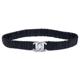 Ceinture en cuir Chanel B25 V AAB080 Noir