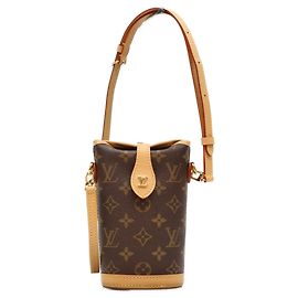 Louis Vuitton Monogram Fold Me Pouch Shoulder Bag Brown