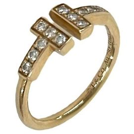 Autre Marque Anel Aliança Tiffany & Co. em Ouro Rosa 18K e Diamantes Dourado