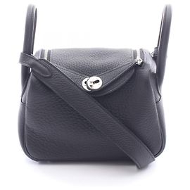 Hermès Hermes Lindy Mini Schultertasche Schwarz