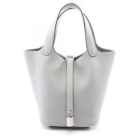 Hermès Bolsa Hermes Picotin Lock PM Marrom