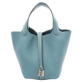 Hermès Hermes Picotin Lock PM Handtasche in New Blue Jean Blau