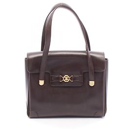 Céline Celine Brown Leather Handbag Brown