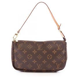Bolso Louis Vuitton Pochette Accessoires Castaño