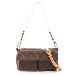 Bolsa de Ombro 2-Way Louis Vuitton Vivacite Monogram Marrom