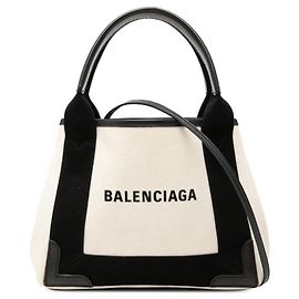 Borsa Balenciaga Cabas XS Navy Nero Bianco