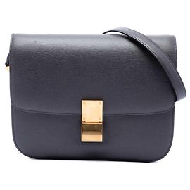 Céline Celine Black Medium Liege Calfskin Classic Box Black