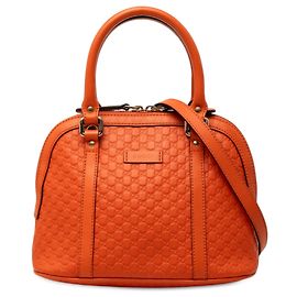 Gucci Orange Mini Microguccissima Dome Satchel Orange