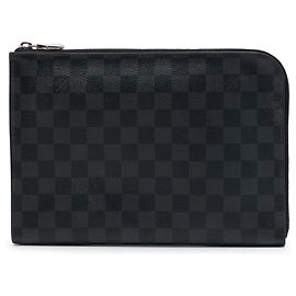 Louis Vuitton Black Damier Graphite Pochette Jour MM Nero