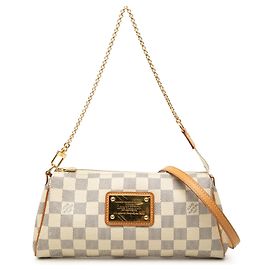 Louis Vuitton White Damier Azur Eva White