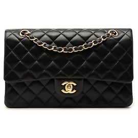 Sac à épaule Chanel Coco Mark Double Flap Matelassé Noir
