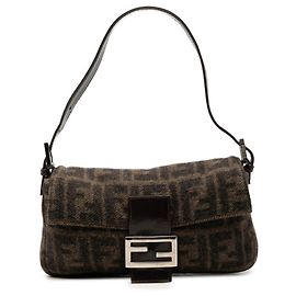 Borsa a secchiello Fendi Zucca Mamma Marrone