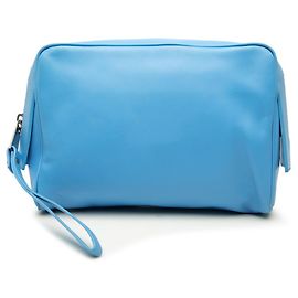 Clutch Second Bag Bottega Veneta in pelle blu Blu