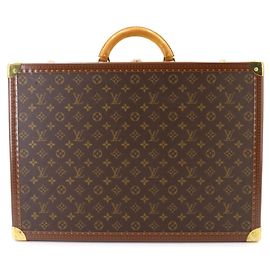 Louis Vuitton Bilstein 55 Monogram Trunk Case Handbag Brown Monogram