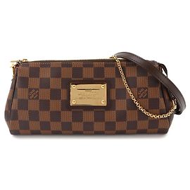 Borsa Louis Vuitton Damier Eva Marrone Damier ebene
