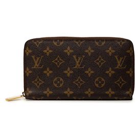 Portefeuille Long Louis Vuitton Monogram Zippy Organizer Marron