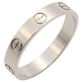 Bague Mini Love Cartier en or blanc 18K Doré